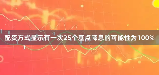 配资方式显示有一次25个基点降息的可能性为100%