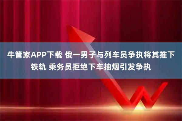 牛管家APP下载 俄一男子与列车员争执将其推下铁轨 乘务员拒绝下车抽烟引发争执